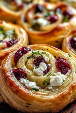 Cranberry Cream Cheese Pinwheels with Feta & Herbs