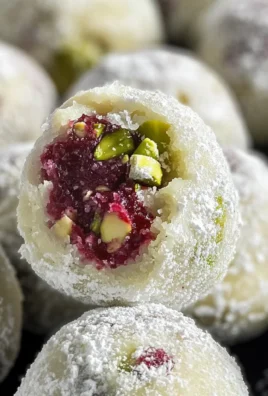 Cranberry Pistachio White Chocolate Truffles