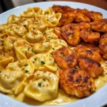 Creamy Cajun Chicken Tortellini in Garlic Cheese Sauce