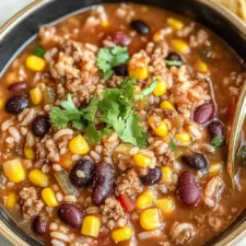 Crock Pot Taco Rice Soup Recipe