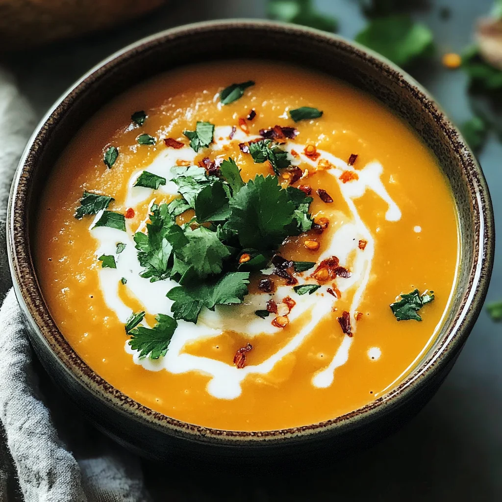 Easy Butternut Squash and Sweet Potato Soup