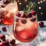 Festive Christmas Cranberry Spritzer