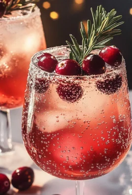 Festive Christmas Cranberry Spritzer