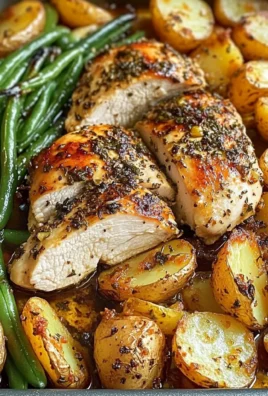 Garlic Herb Chicken with Roasted Potatoes & Green Beans