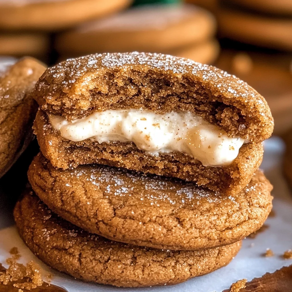 Gingerbread Cheesecake Cookies
