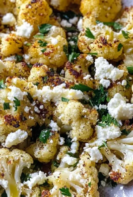 Greek Roasted Cauliflower with Feta and Herbs