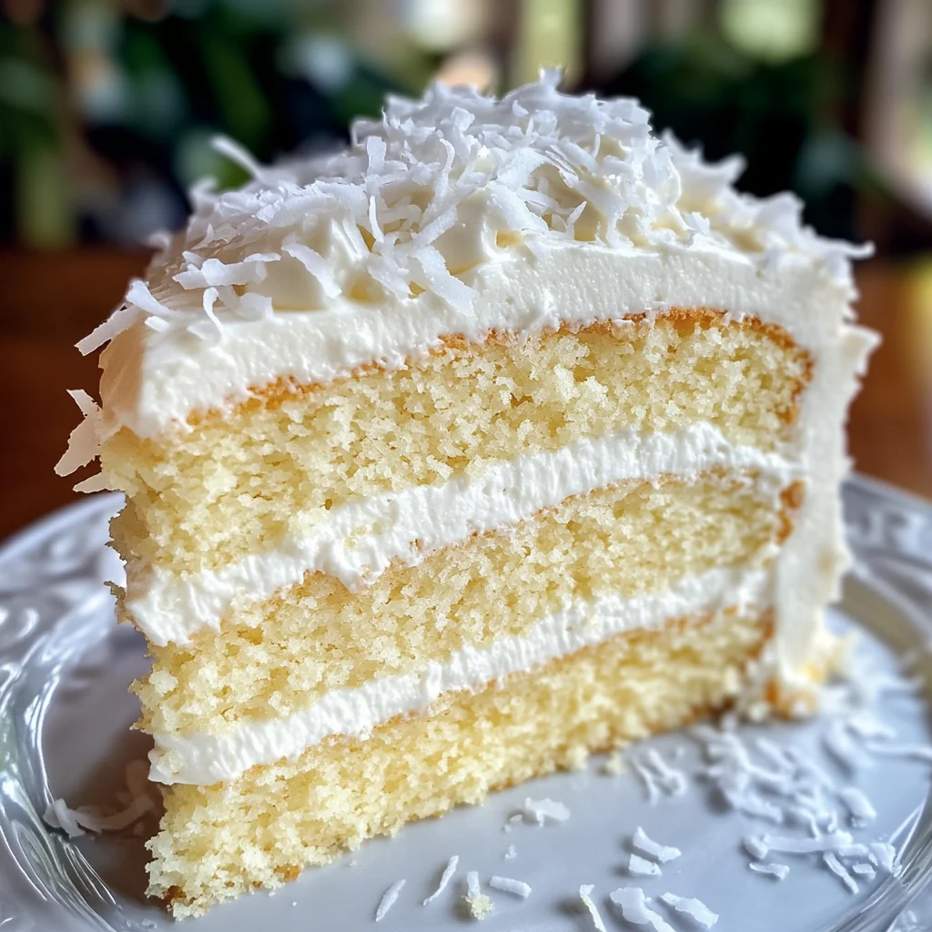 Heavenly Coconut Cream Cake: A Slice of Paradise Awaits!
