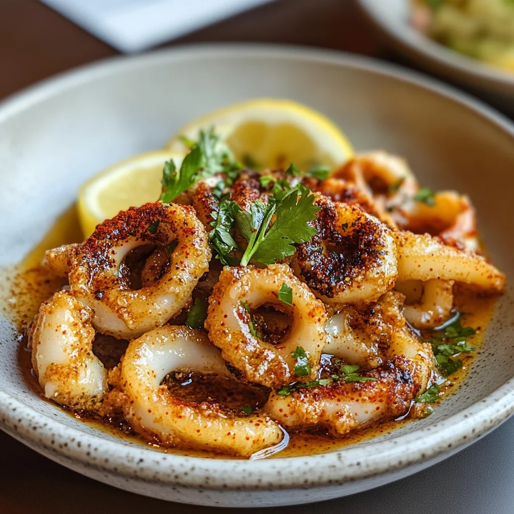 Hot butter calamari
