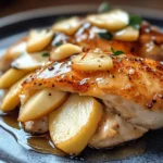 Maple Glazed Apple and Brie Stuffed Chicken Delight