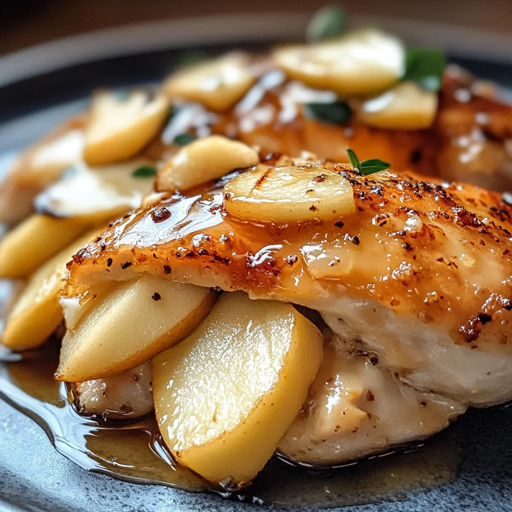 Maple Glazed Apple and Brie Stuffed Chicken Delight