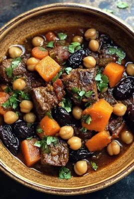 Moroccan Lamb Tagine with Prunes, Chickpeas & Warm Spices