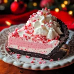 No Bake Christmas Peppermint Pie