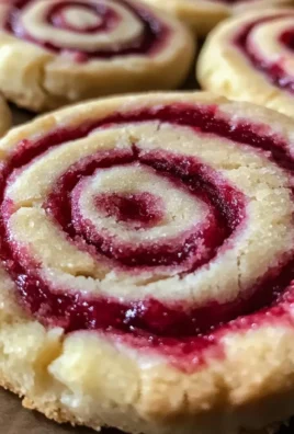 Raspberry Swirl Shortbread Cookies