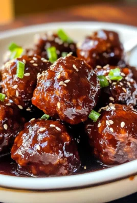 Slow Cooker Korean Meatballs