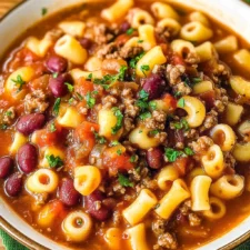 Slow Cooker Pasta E Fagioli