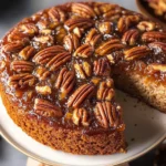 Vegan Pecan Upside Down Cake