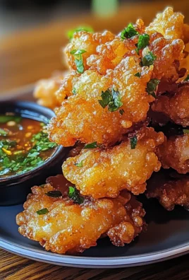 Vietnamese Style Shrimp Fritters with Nuoc Cchicken chicken ham Dipping Sauce