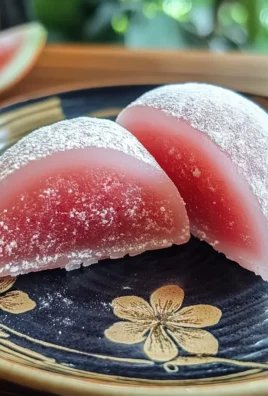 Watermelon Mochi