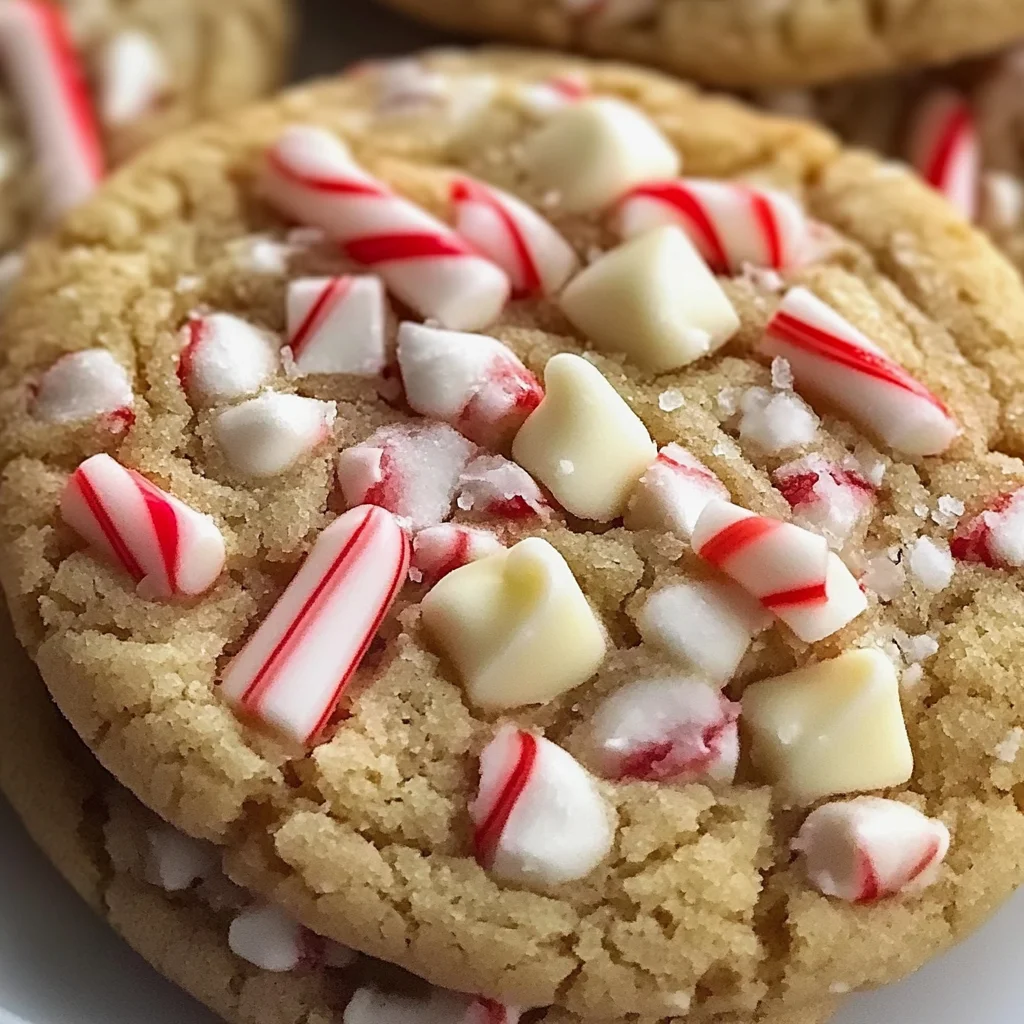 White Chocolate Candy Cane Cookies