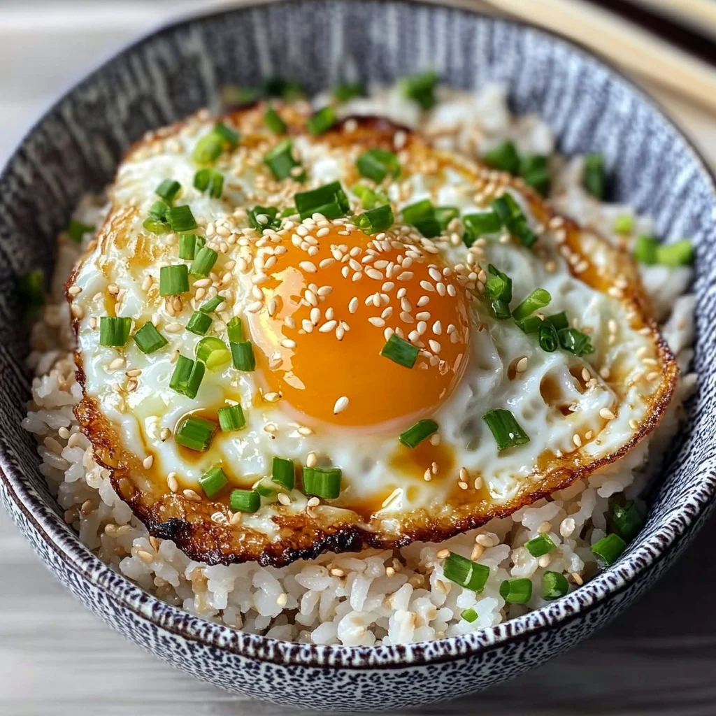 10-min. Easy Korean Egg Rice (Gyeran Bap)