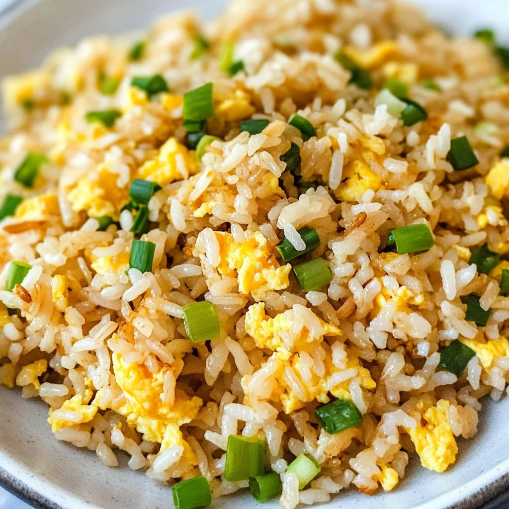 10 min. Easy Egg Fried Rice (only 6 ingredients!)