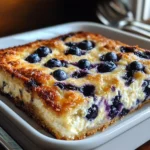 Blueberry Cottage Cheese Breakfast Bake