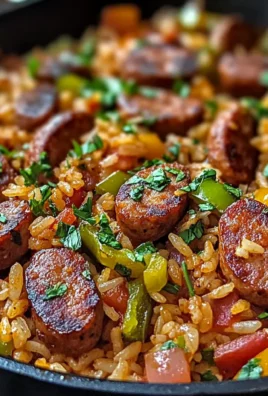 Cajun Sausage and Rice Skillet