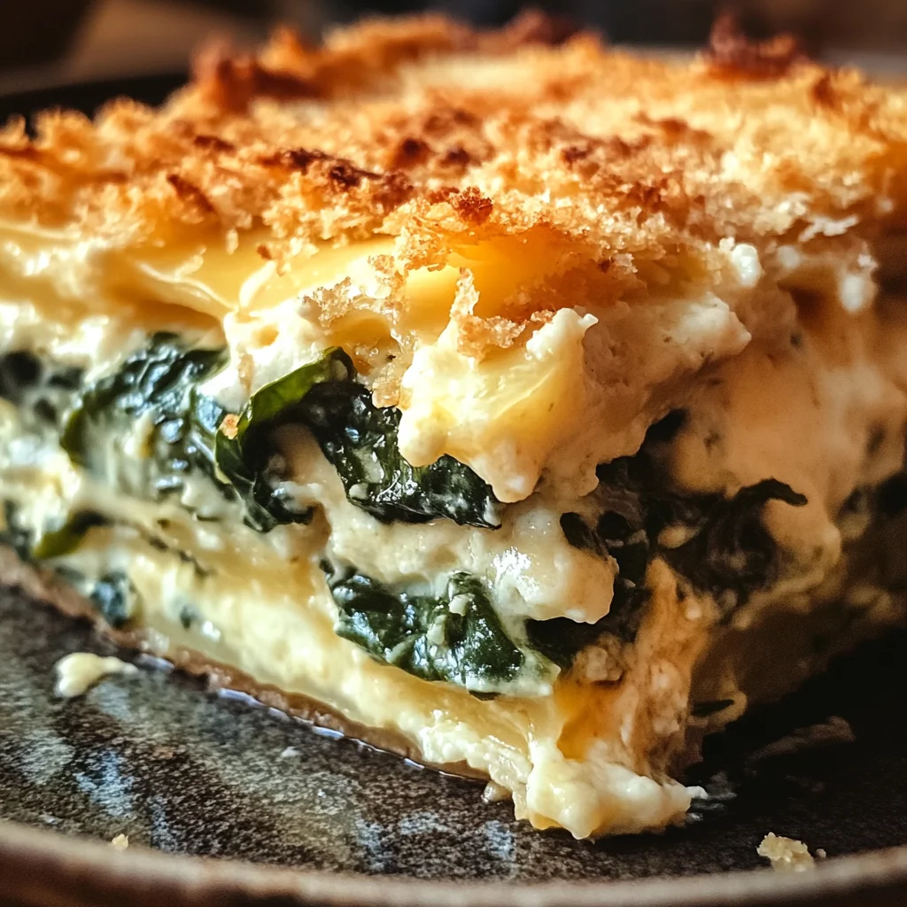 Cheesy Italian Spinach Bake