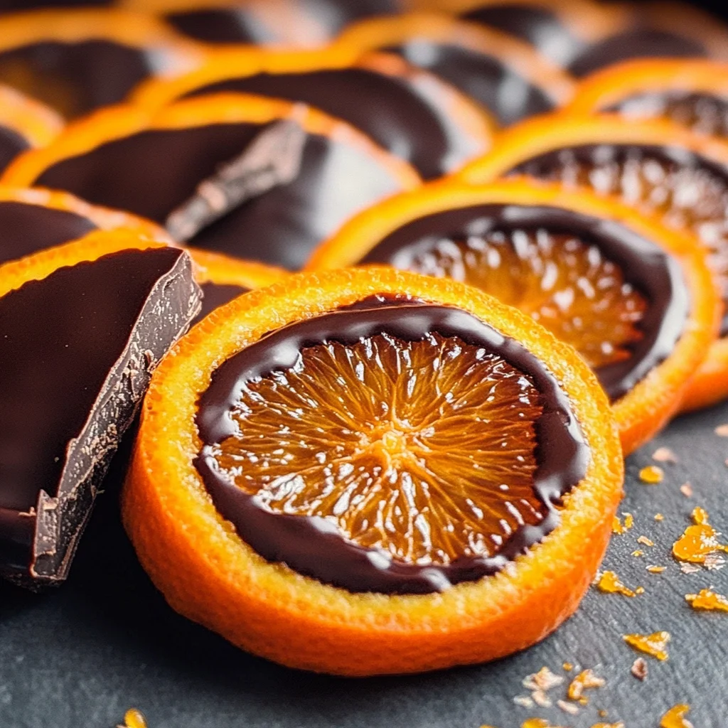 Chocolate-Dipped Candied Oranges