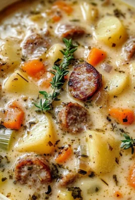 Comforting Potato and Sausage Chowder - Alrightwithme