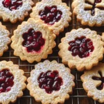 Cranberry Linzer Cookies