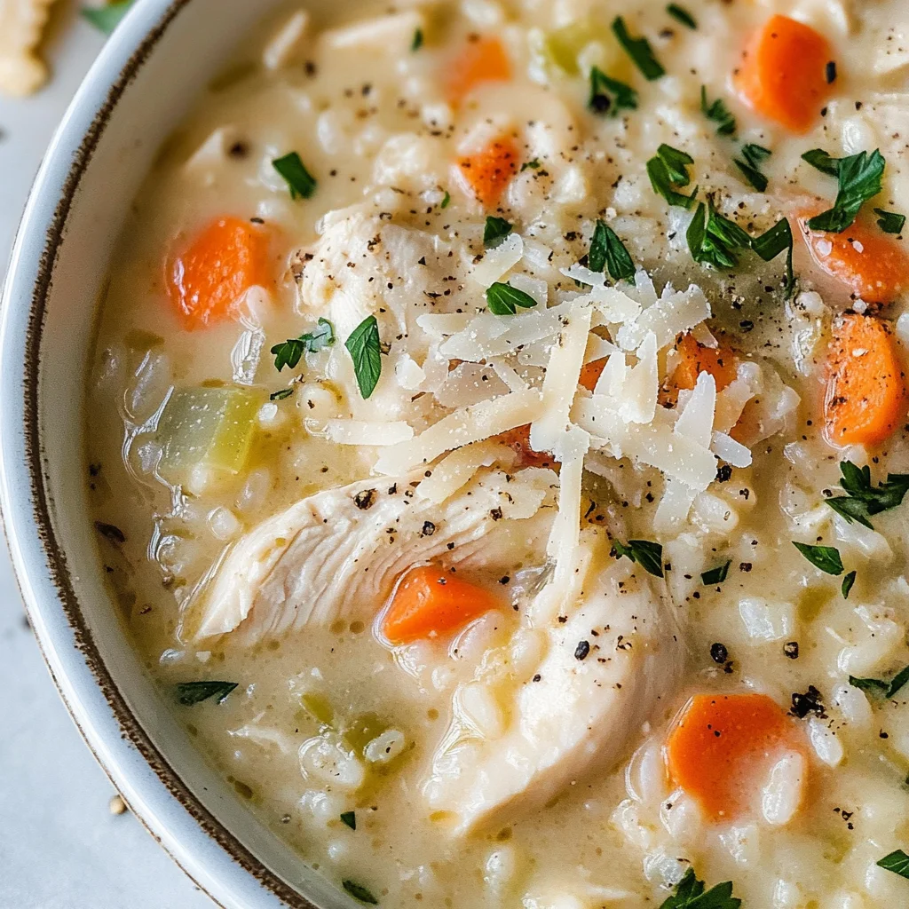 Creamy Chicken and Rice Soup
