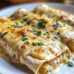 Creamy White Chicken Enchiladas