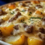 Crockpot Cheesesteak Potato Casserole Recipe
