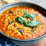 Hearty Tomato Orzo Soup