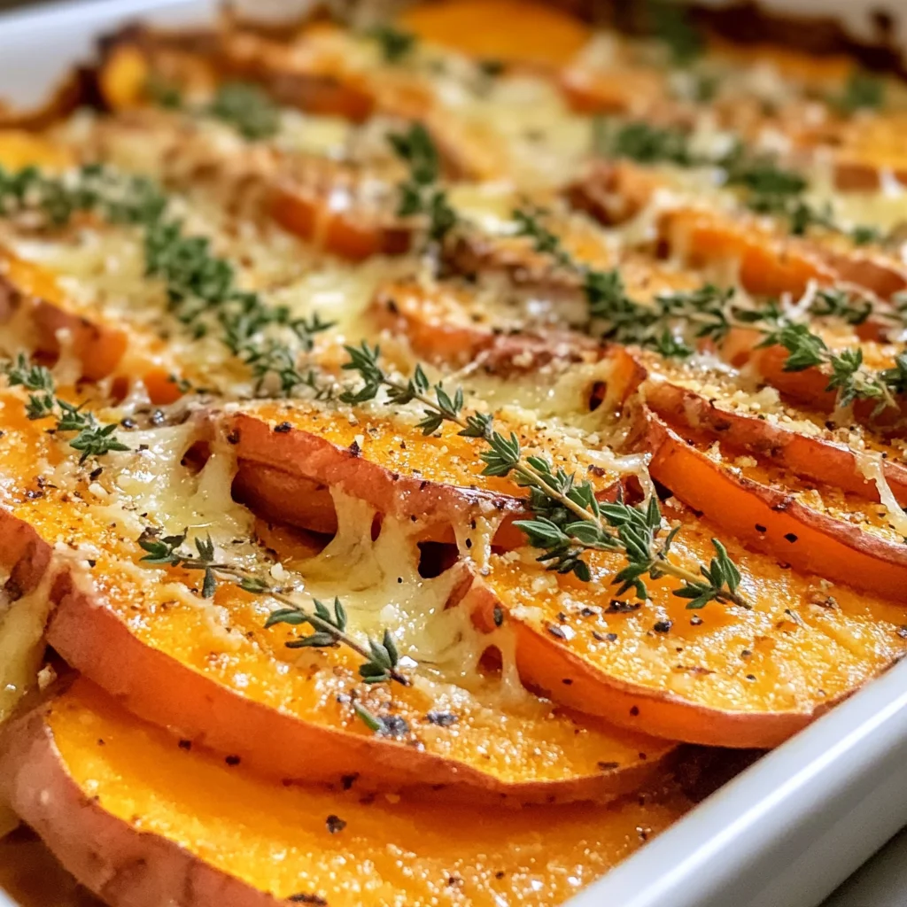 Homemade Garlic Butter Sweet Potato Bake - apple vinegarandcookie