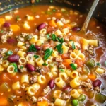 Italian Pasta Fagioli Soup