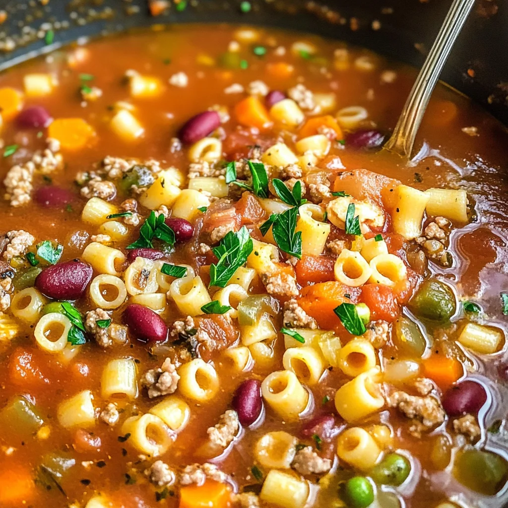 Italian Pasta Fagioli Soup