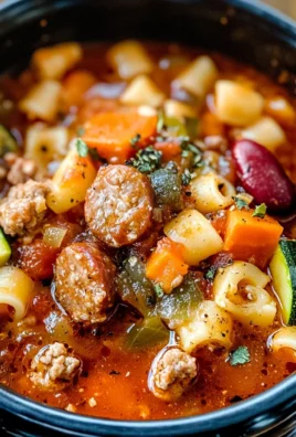 Italian Sausage Ditalini Minestrone Soup