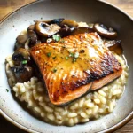 Japanese Style Risotto with Seared Salmon