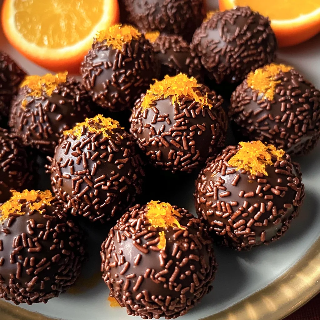 Juicy Orange Chocolate Christmas Truffles
