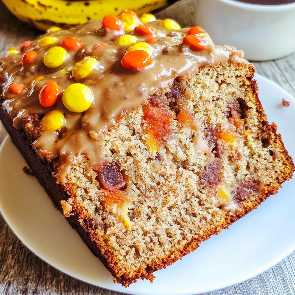 Reese's Pieces Peanut Butter Banana Bread