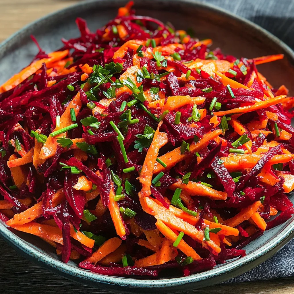 Simple No-Cook Grated Beet & Carrot Salad