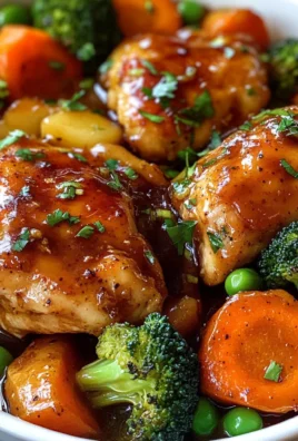 Slow Cooker Honey Garlic Chicken And Veggies Recipe