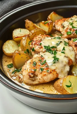 Slow Cooker Parmesan Garlic Chicken and Potatoes