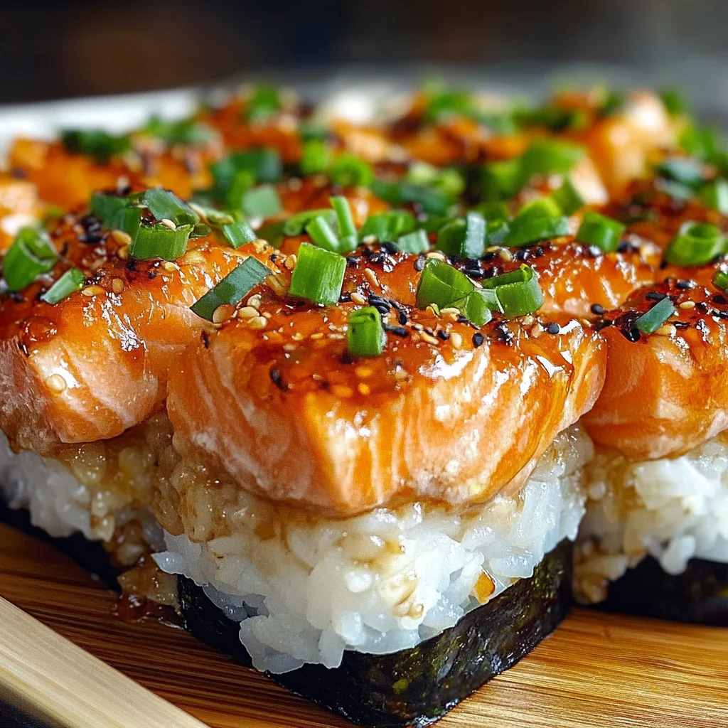 Spicy Salmon Sushi Bake Recipe