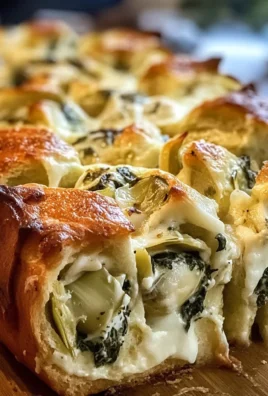 Spinach Artichoke Dip Pull-Apart Christmas Bread
