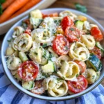 Summertime Tortellini Pasta Salad With Vegetables
