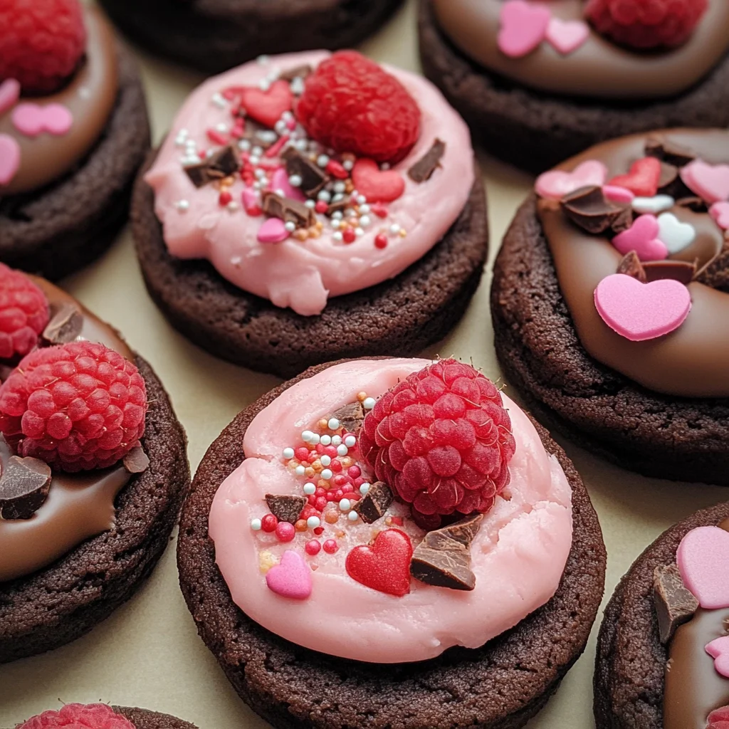Valentine Ganache Cookies