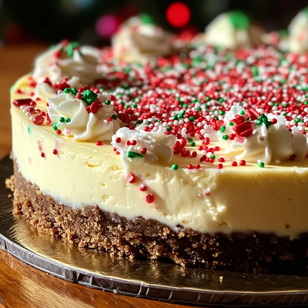 🎄 Christmas Sugar Cookie Cheesecake 🎄